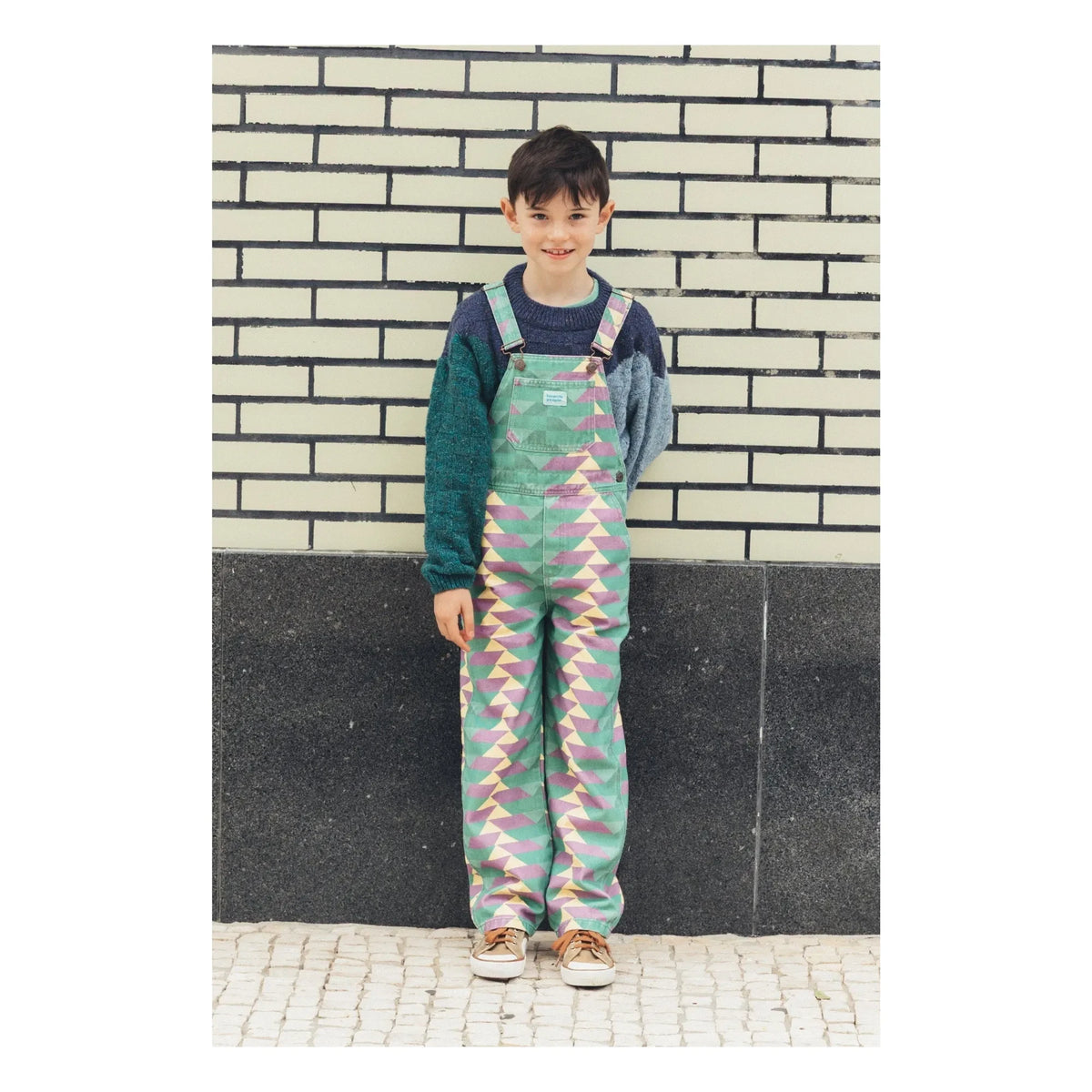 Favorite People - Jersey de punto con raya de lana | Azul