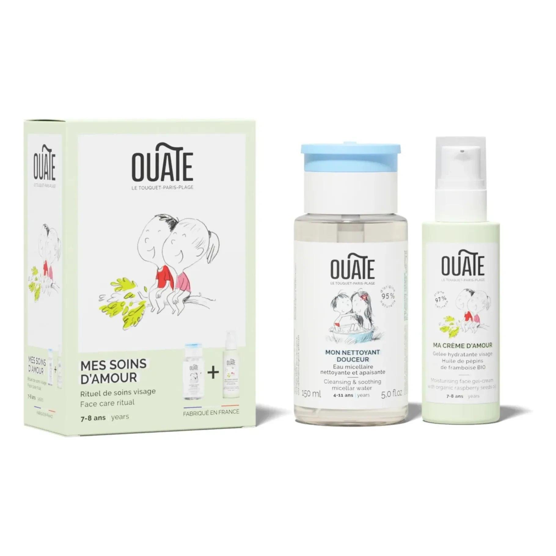 Ouate - Set de Descubrimiento del Cuidado Facial para Edades de 7 a 8 Años