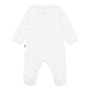 Petit Bateau - Dors Bien Oursons органik pamuklu pijama | Beyaz