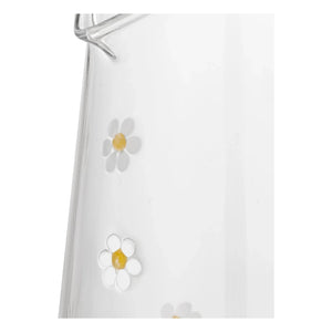 Bloomingville - Jarra Buzz de cristal con flores