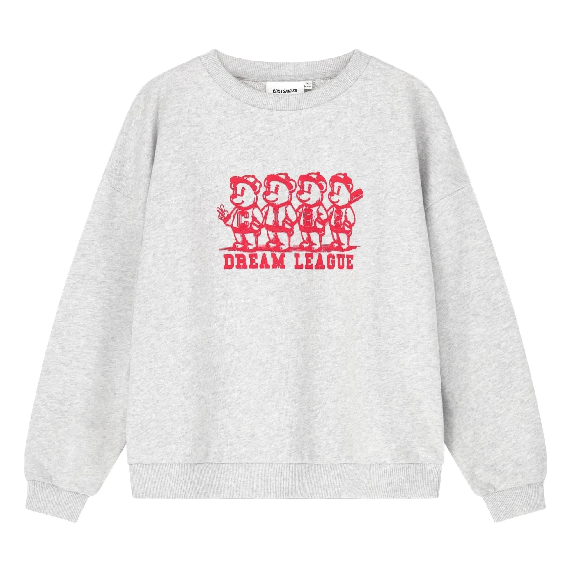 Cos I Said So - Sudadera de algodón orgánico Bears | Gris jaspeado