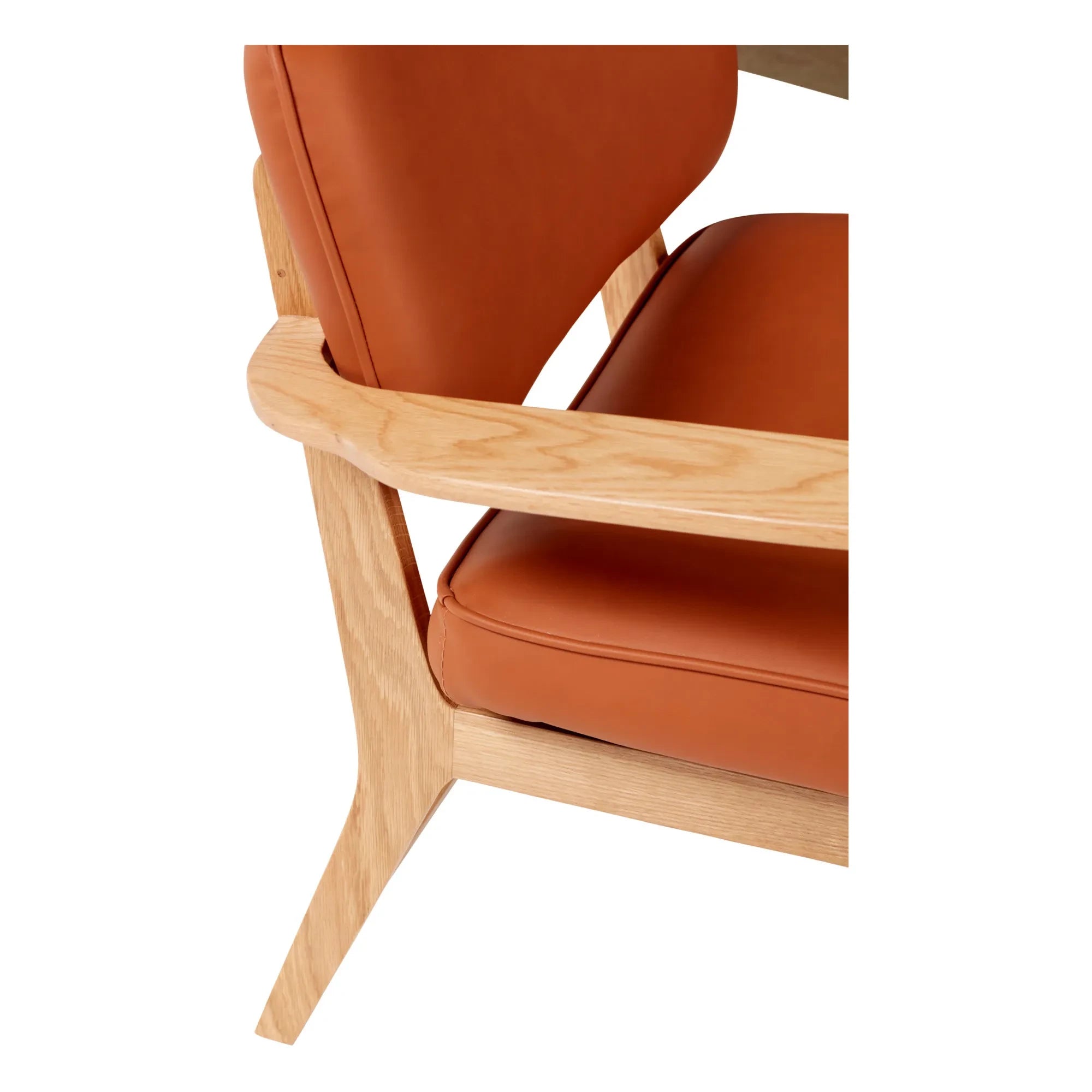 Hübsch - Sillón Lounge con Base de Madera FSC