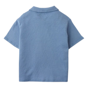 Gingersnaps - Tommy Monkey Camisa con relieve | Azul