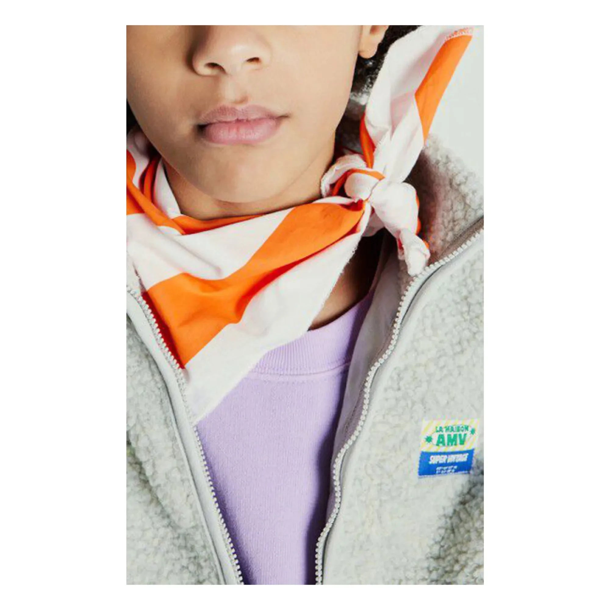 American Vintage - Chaqueta Sherpa Hoktown | Blanco Brezo