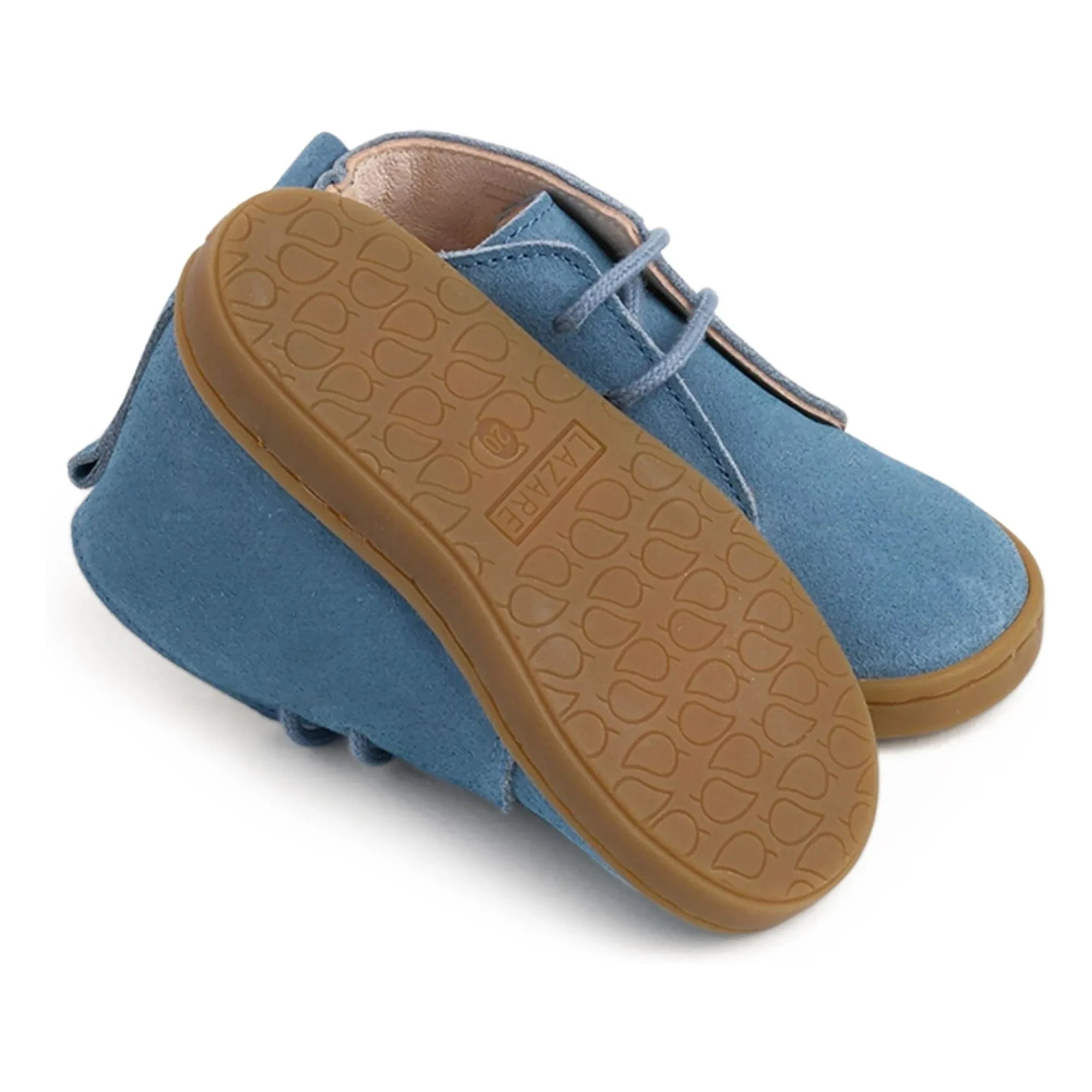 Lazare - Zapatillas con cordones de ante Raoul | Azul denim