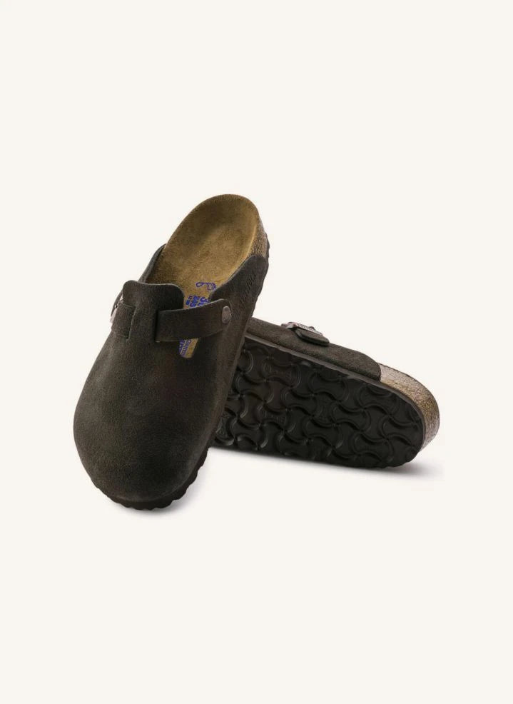 BIRKENSTOCK - Zuecos Boston de ante - Colección para adultos | Marrón