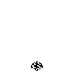 & Tradition - Lámpara de suspensión Flowerpot VP10, Verner Panton | Negro/Blanco