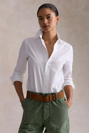 Camisa de algodón con elastano Polo Ralph Lauren para mujer