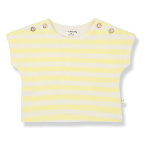 1+ en la familia - Camiseta con estampado de Kavala | Amarillo pálido