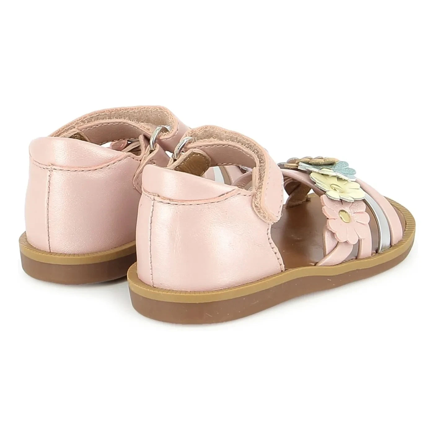 Pom d'Api - Sandalias Poppy Multi Flo | Rosa empolvado