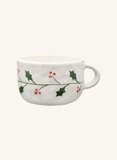 Anna + Nina - Taza Cappuccino Holly | Blanca