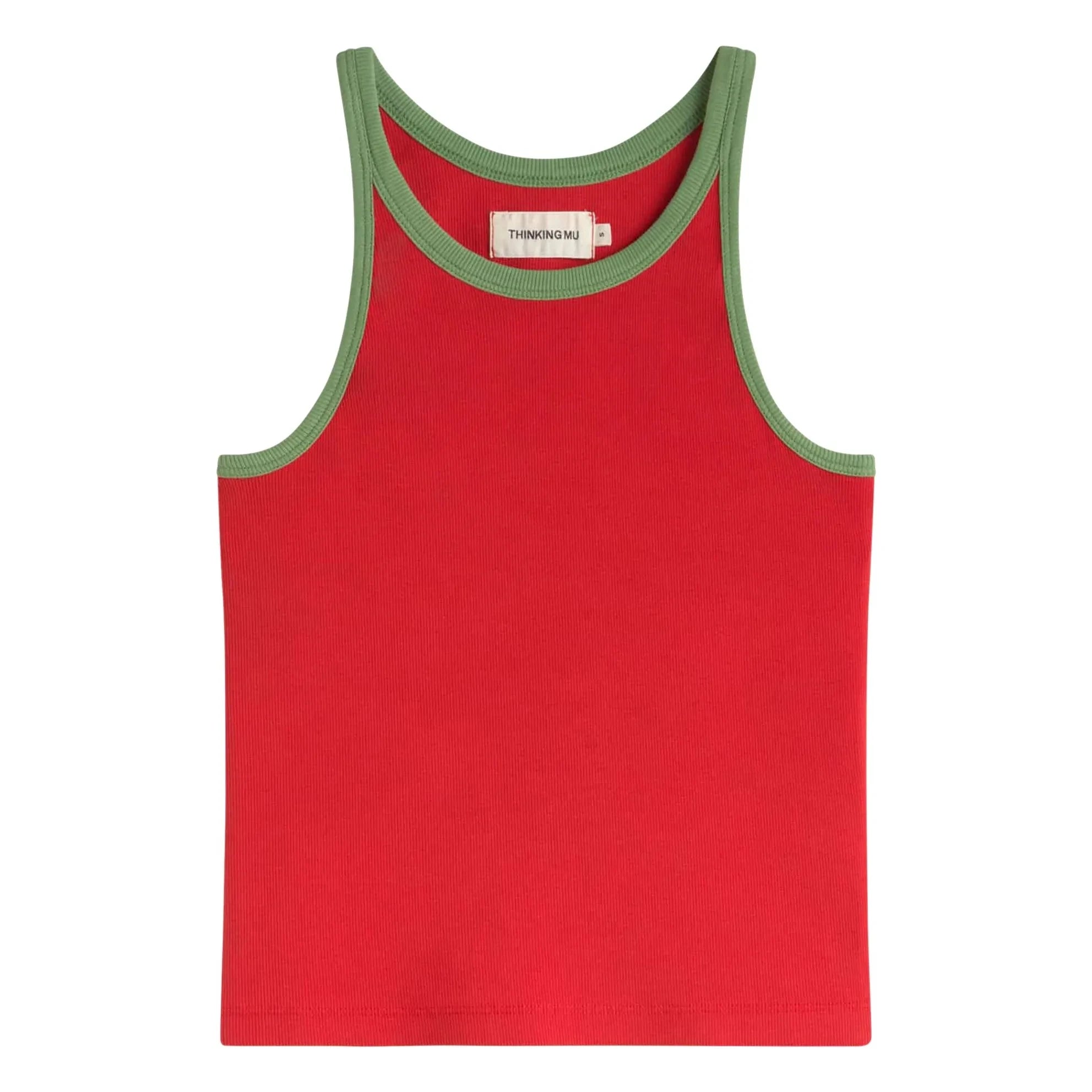 Thinking Mu - Top de algodón orgánico Harriet | Rojo