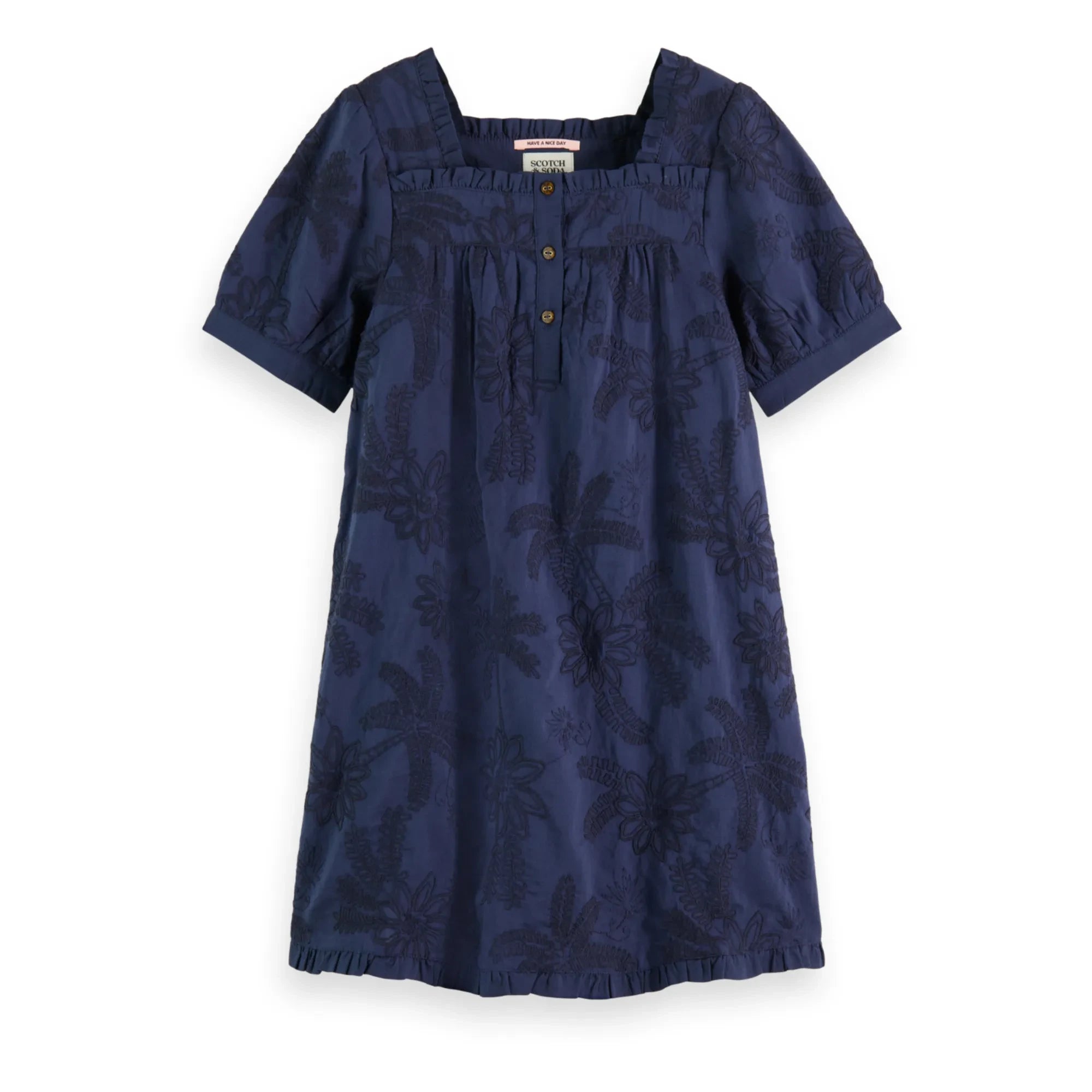 Scotch & Soda - Vestido Palm | Azul medianoche