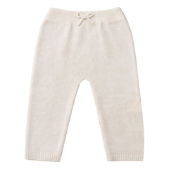 Lililotte - Pantalones finos de punto de algodón orgánico Léandre | Crudo