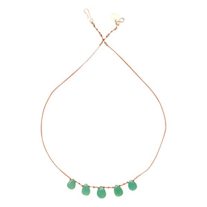 Ivarene - Collar de 5 Gotas | Crisoprasa