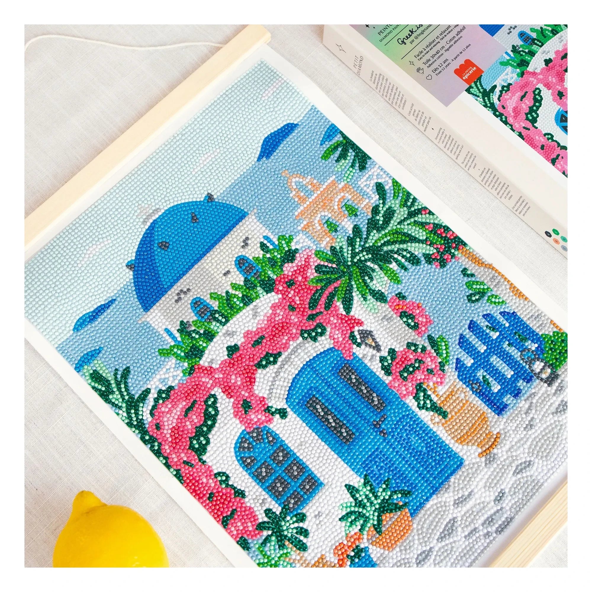 La Petite Épicerie - Kit de pintura de diamantes - Isla Griega