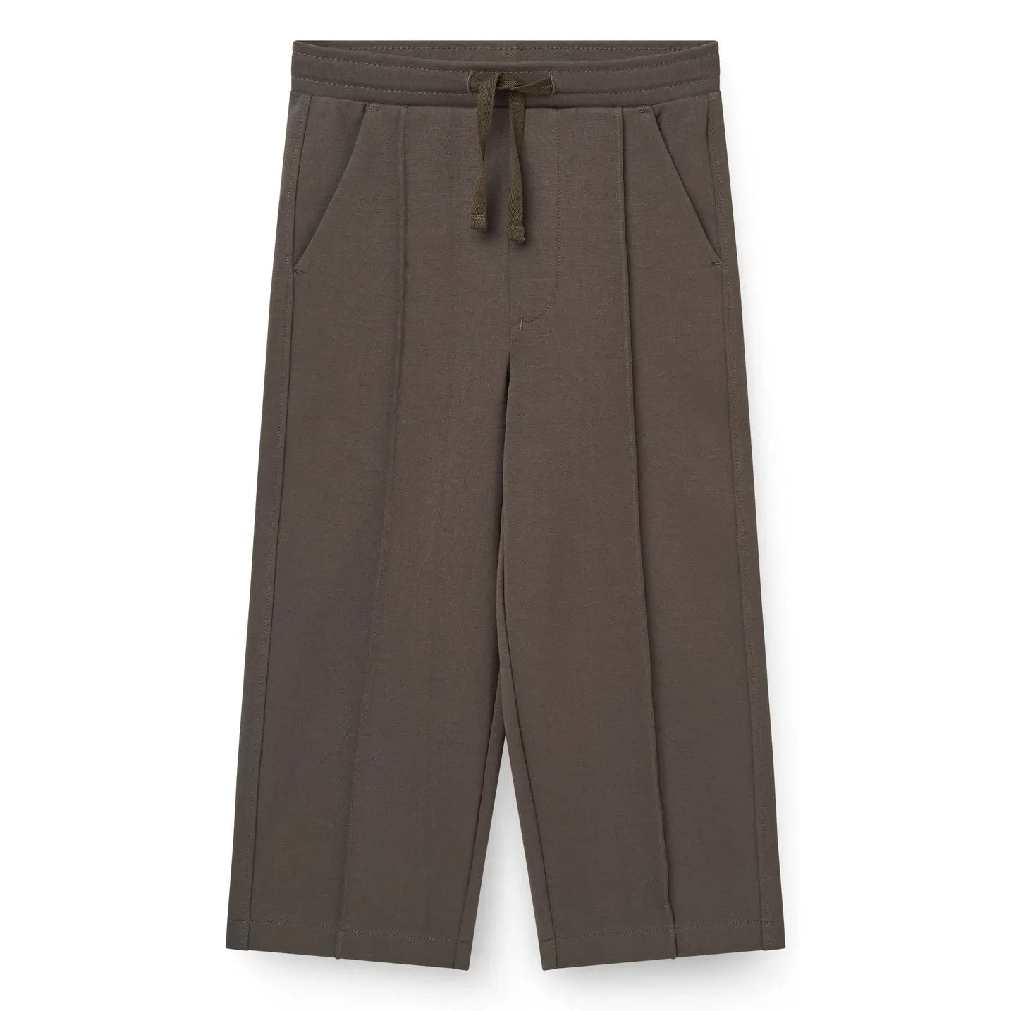 Copenhagen Colors - Pantalón elástico de algodón orgánico | Marrón oscuro