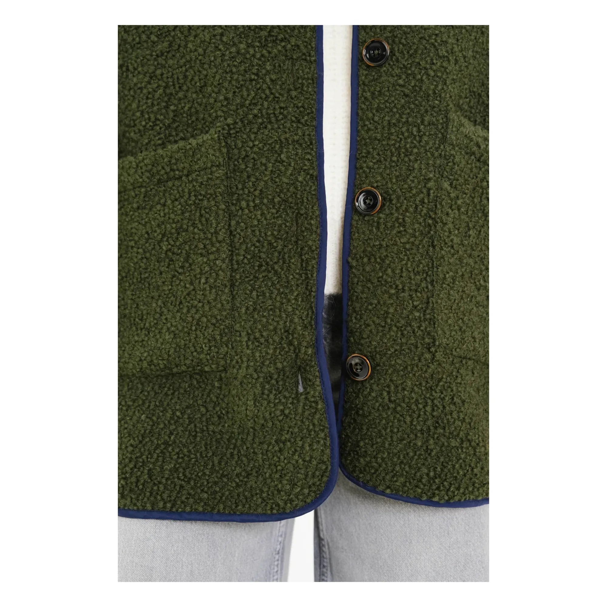 Sacrécoeur - Chaqueta 100% Lana Bari Greenlake | Verde
