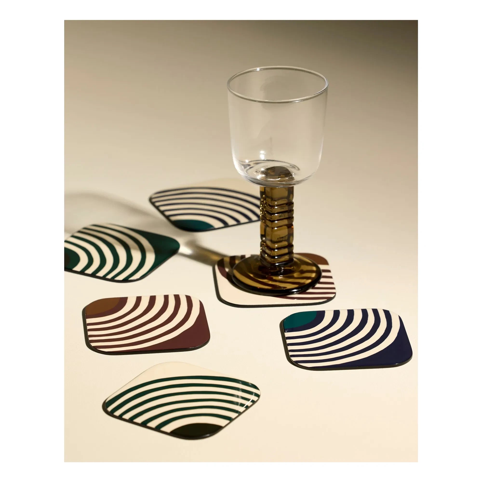 Maison Sarah Lavoine - Posavasos Mirage lacados - Juego de 6 | Thé de Chine