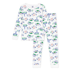 Petit Bateau - Paris Organik Pamuklu Özel Dikim Pijama | Beyaz