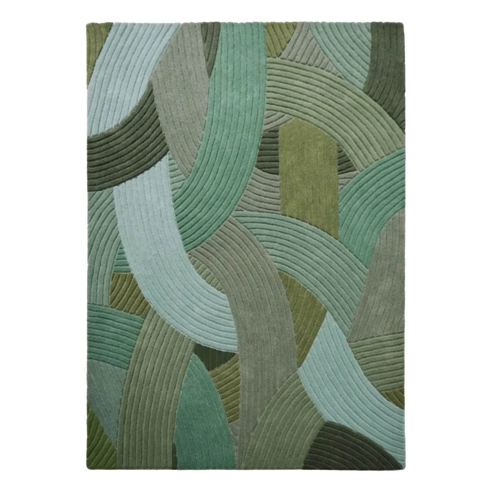 Edito - Alfombra de lana Canopée | Verde