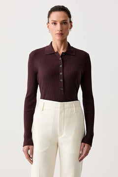 Blusa de algodón de manga larga para mujer