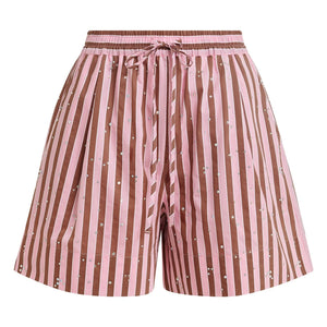 Essentiel Antwerp - Shorts de rayas Jeeuw | Rosa
