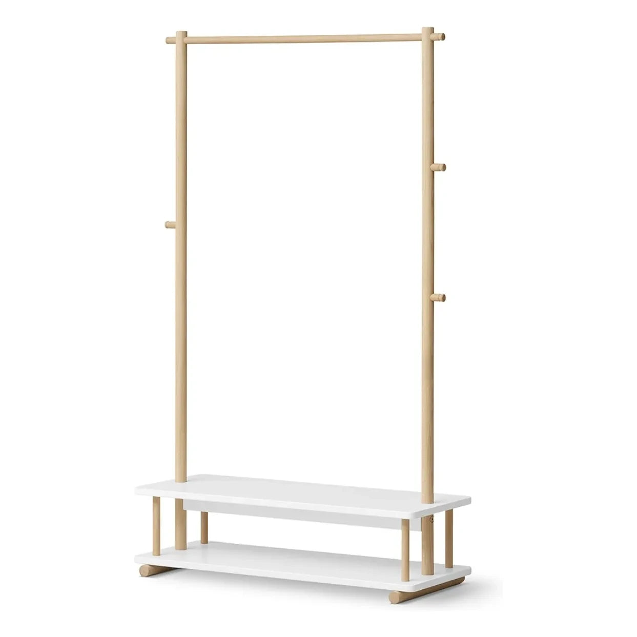 Oliver Furniture - Meşe askılık | Beyaz