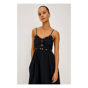 Rails - Ivana Pamuk Poplin Elbise | Siyah