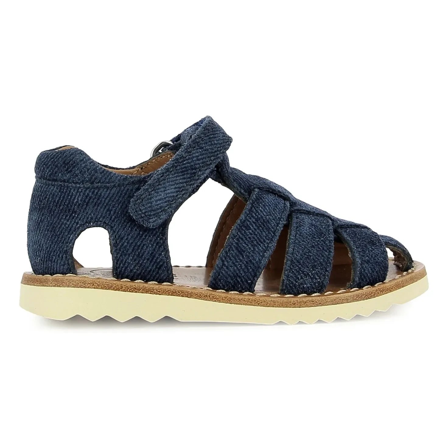 Pom d'Api - Sandalias Waff Papy | Azul denim