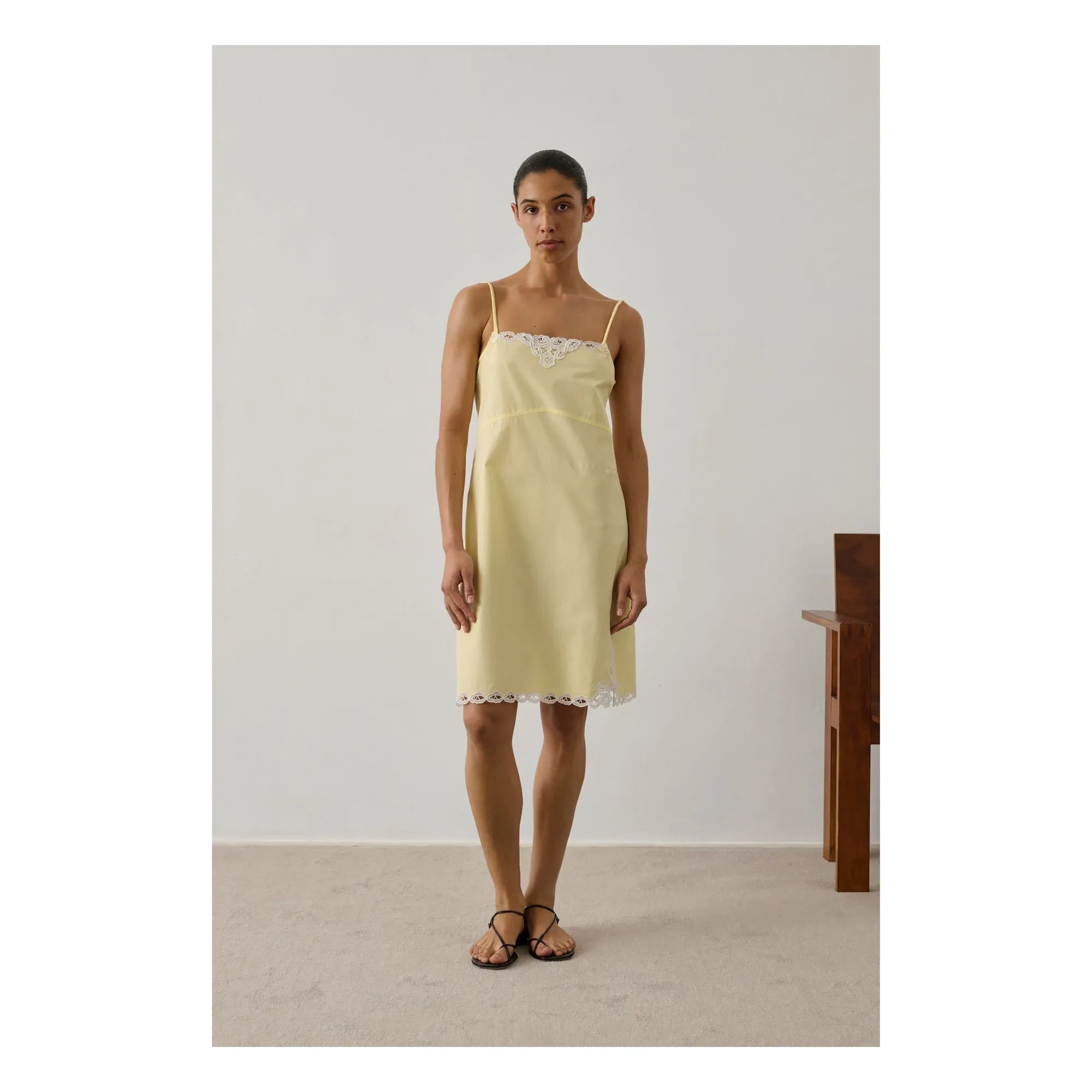 Soeur - Vestido de algodón Hillary | Amarillo claro
