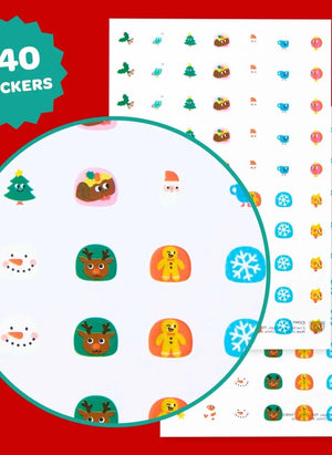 Omy - Calcomanías de uñas navideñas