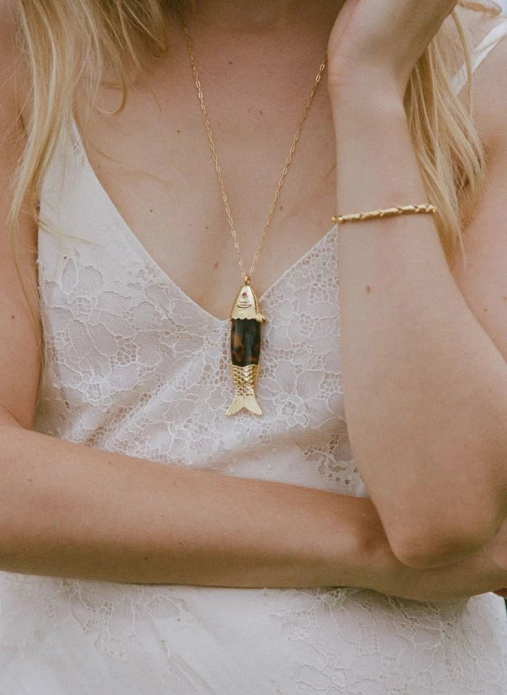Anni Lu - Pulsera con figura de pez | Oro