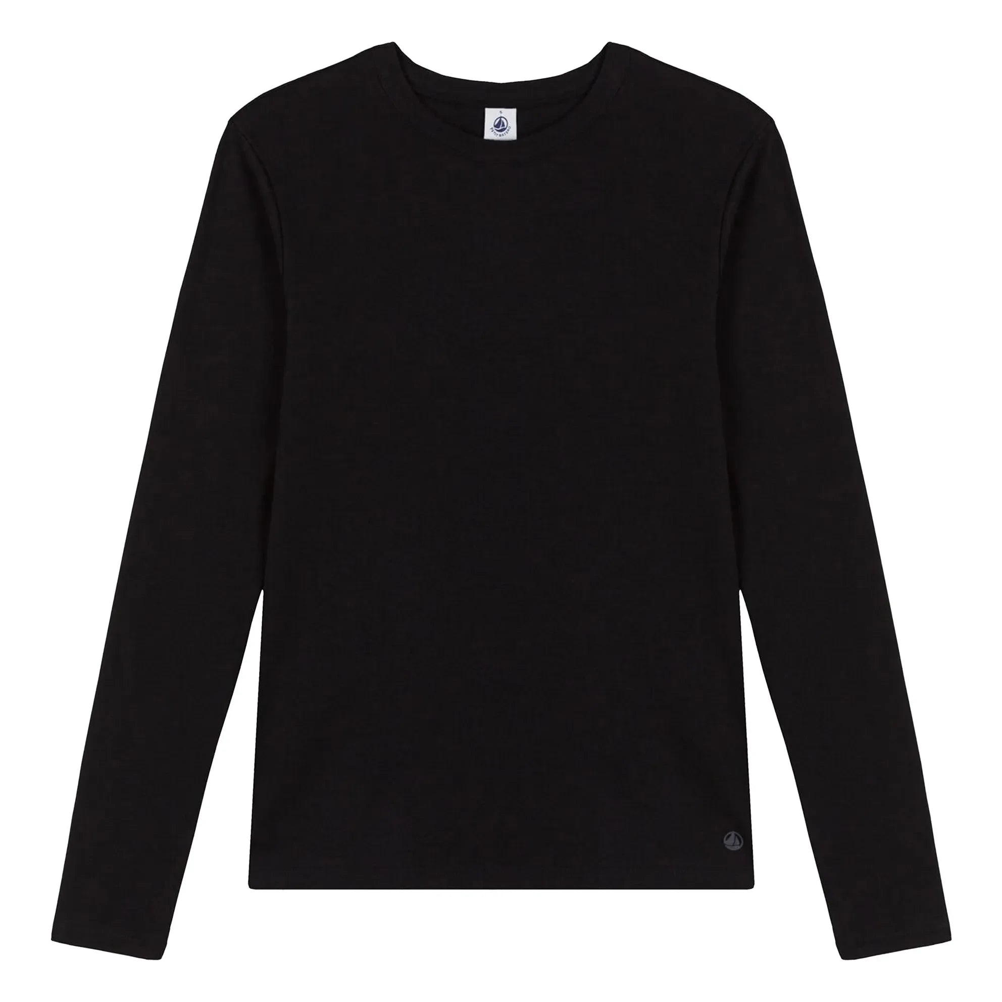Petit Bateau - Camiseta icónica de manga larga - Colección Mujer | Negro