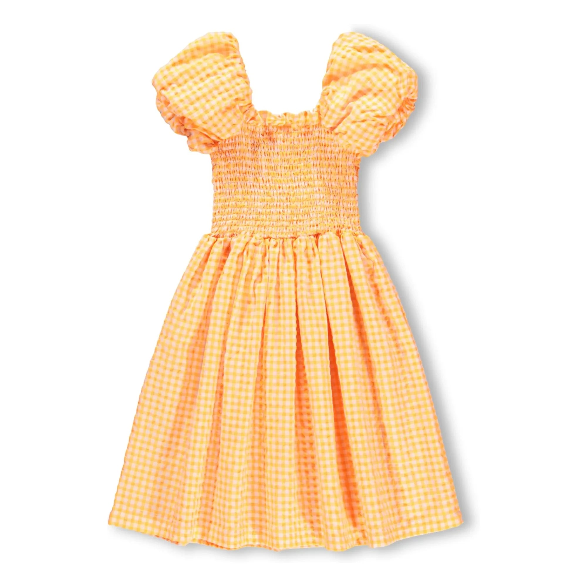 Molo - Vestido Vichy Cherisla | Naranja
