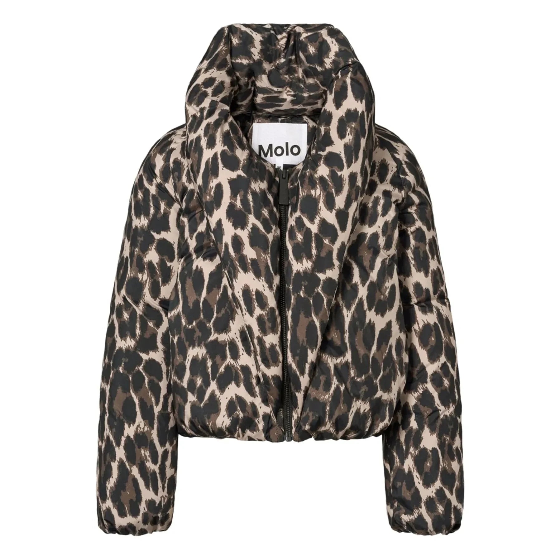 Molo - Heylee Leopar şişme mont | Kahverengi