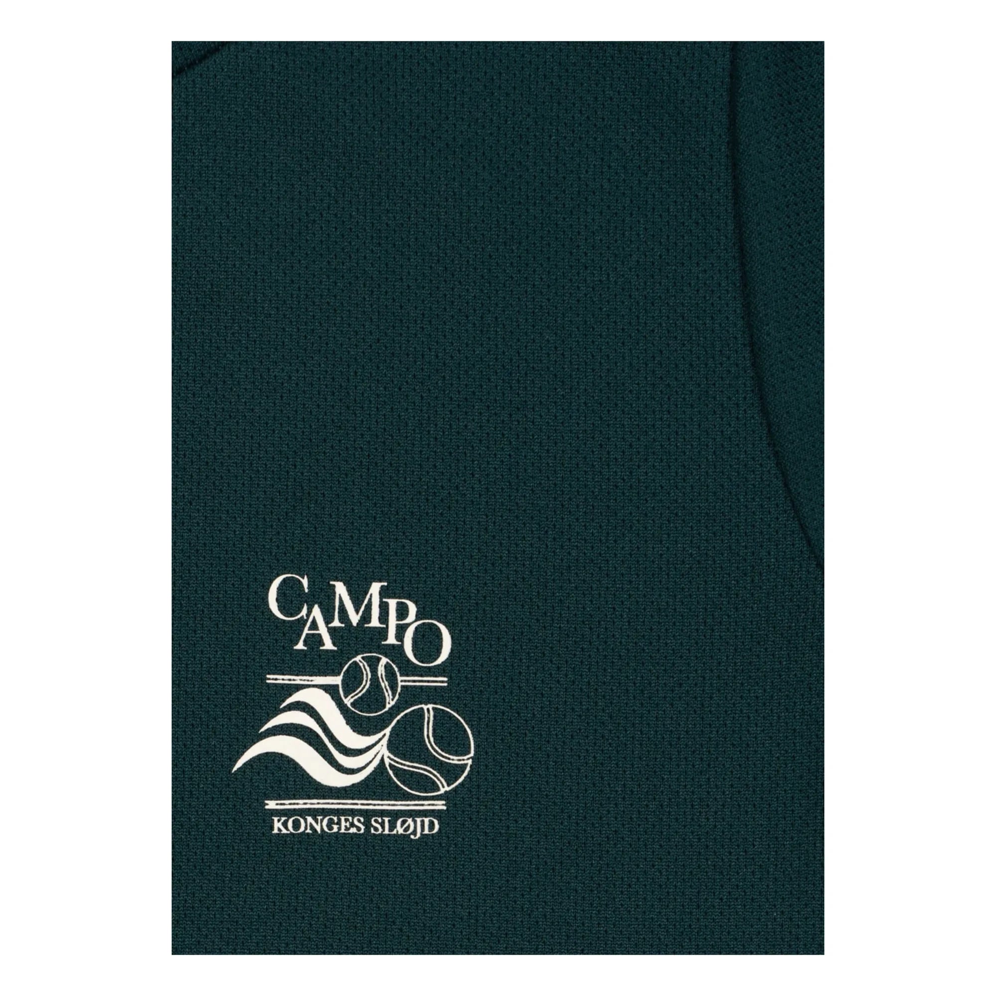 Konges Sløjd - Set de camiseta y pantalón corto Bolt de fibra reciclada | Verde oscuro