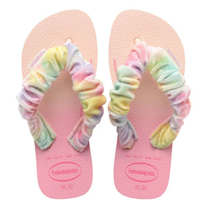 Havaianas - Chanclas de dedo con plumas para bebé | Rosa