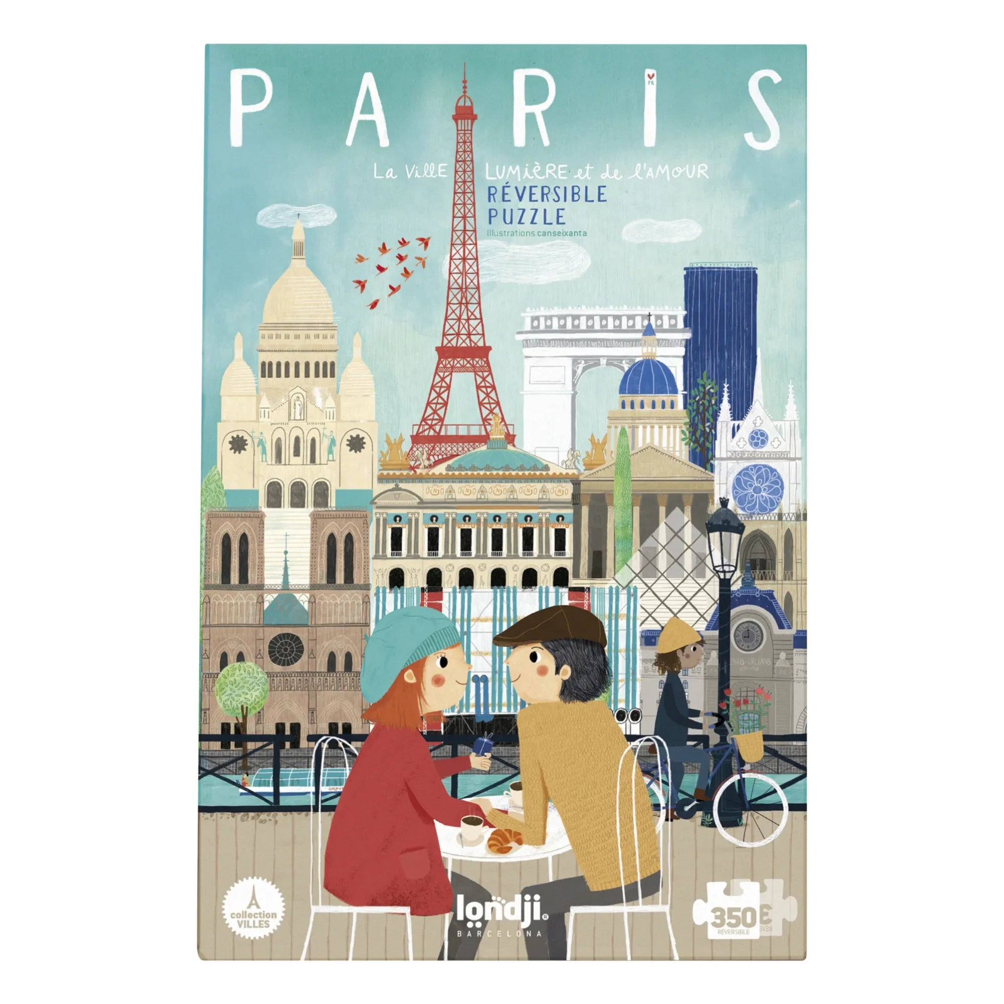 Londji - Puzzle de doble cara París ciudad luz - 350 piezas