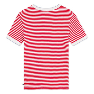 Petit Bateau - Camiseta icónica de rayas | Rojo