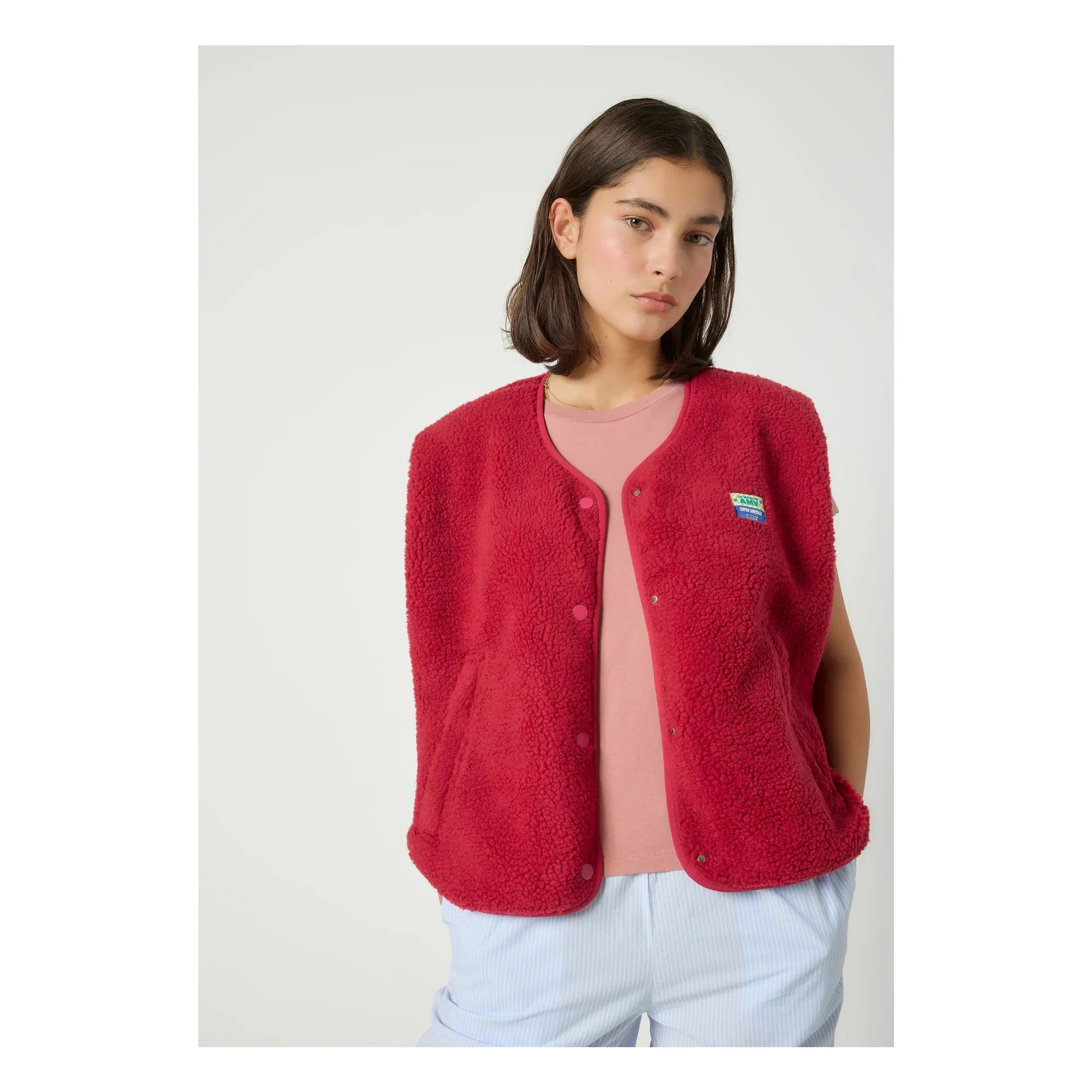 American Vintage - Chaleco Hoktown Sin Mangas | Magenta