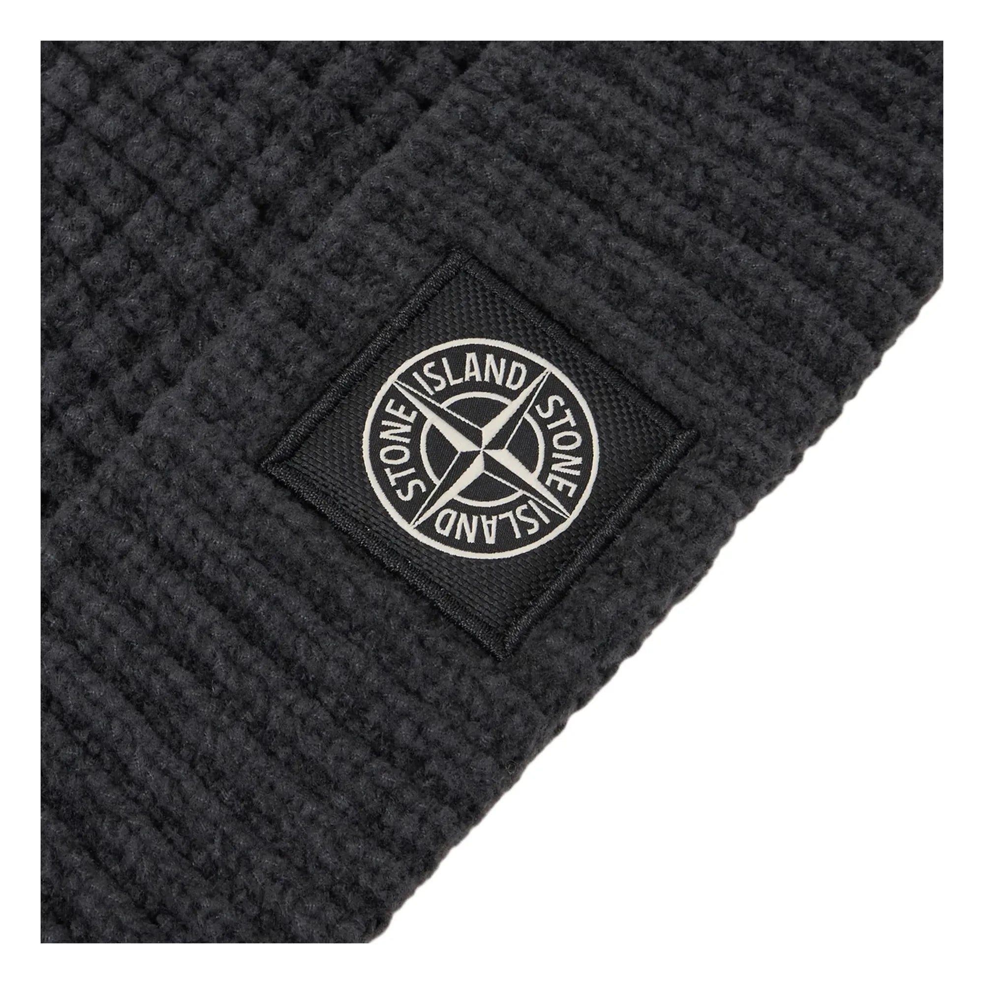 Stone Island - Gorro de lana con logo | Gris