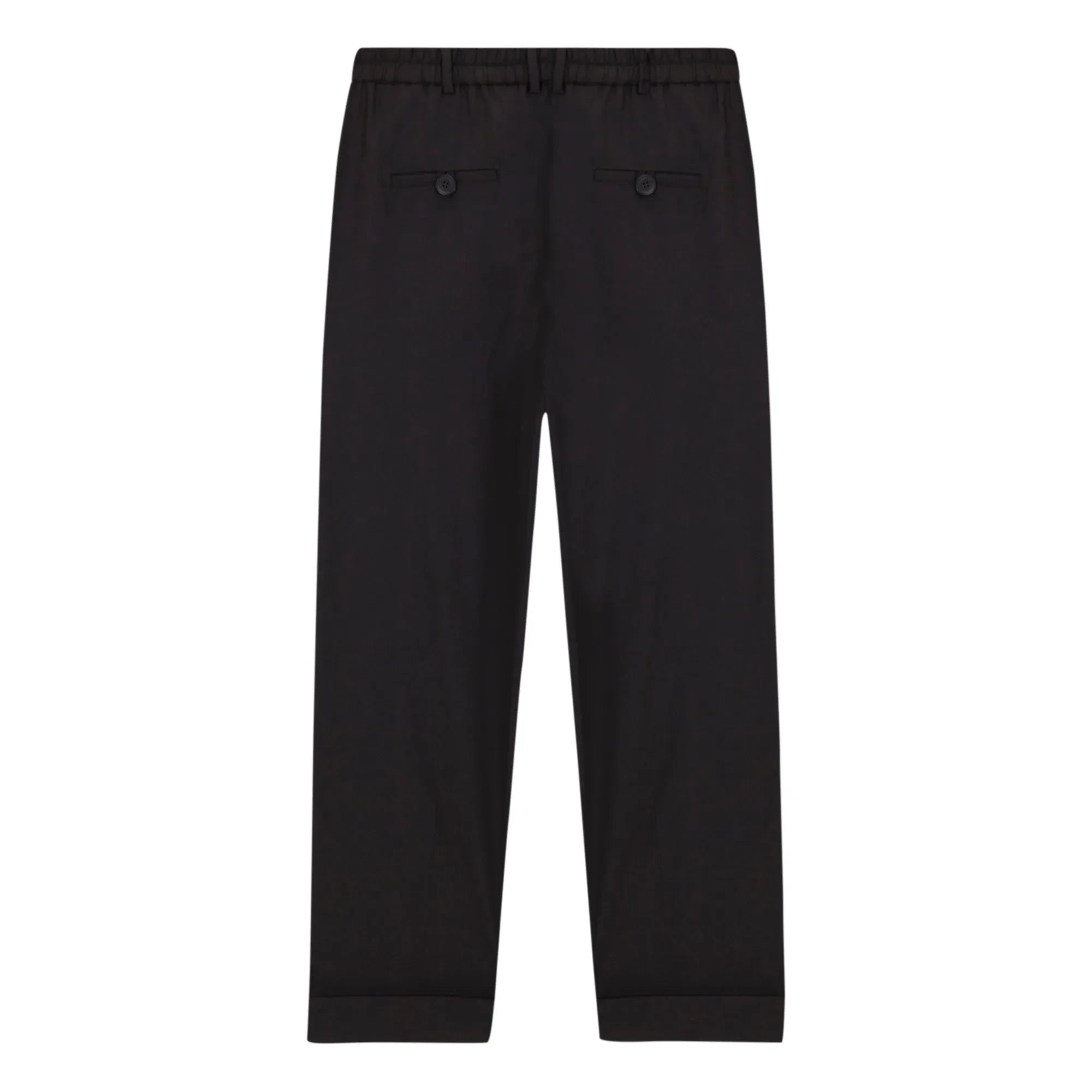 Cordera - Pantalón de lana para hombre con costura | Negro