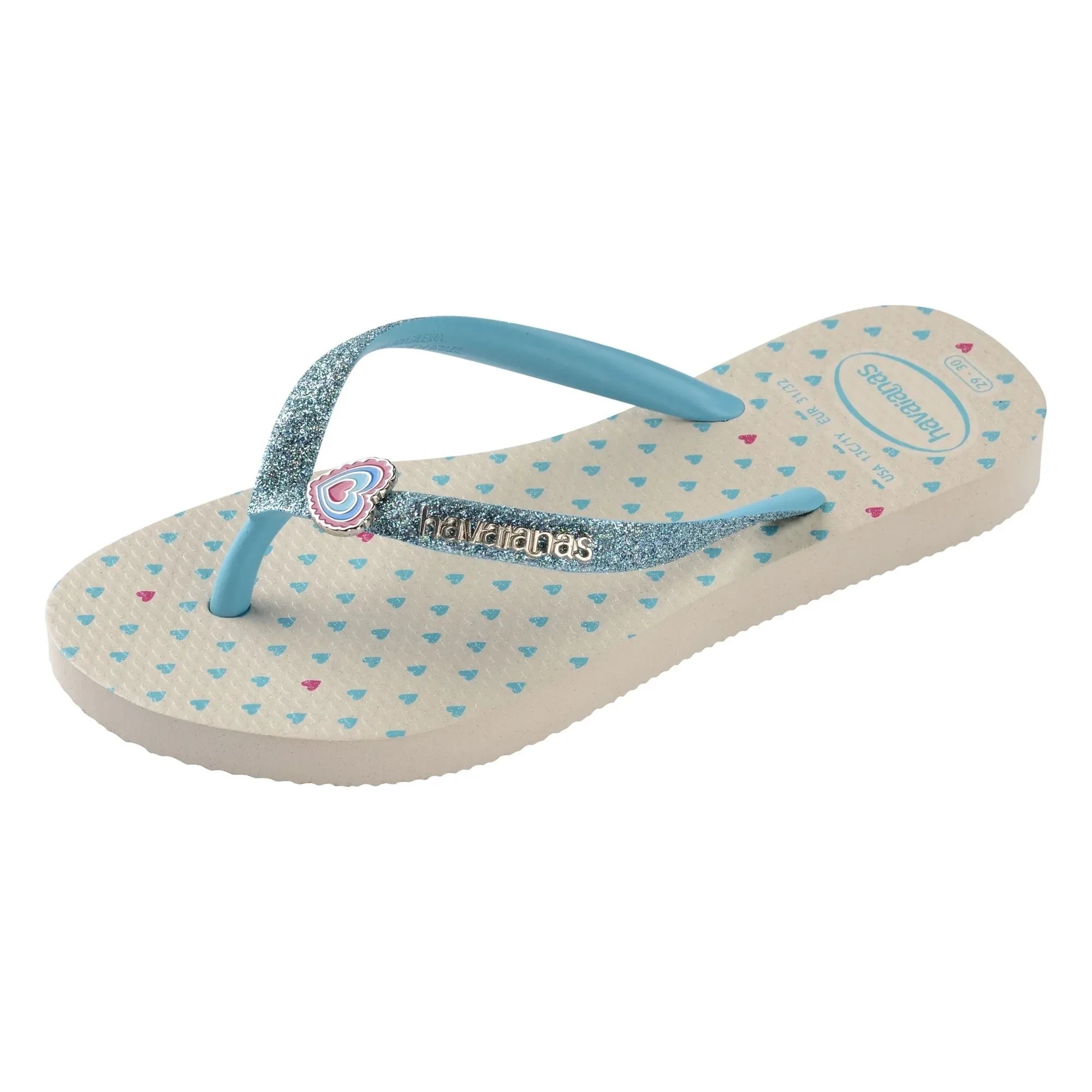 Havaianas - Chanclas planas con purpurina | Beige