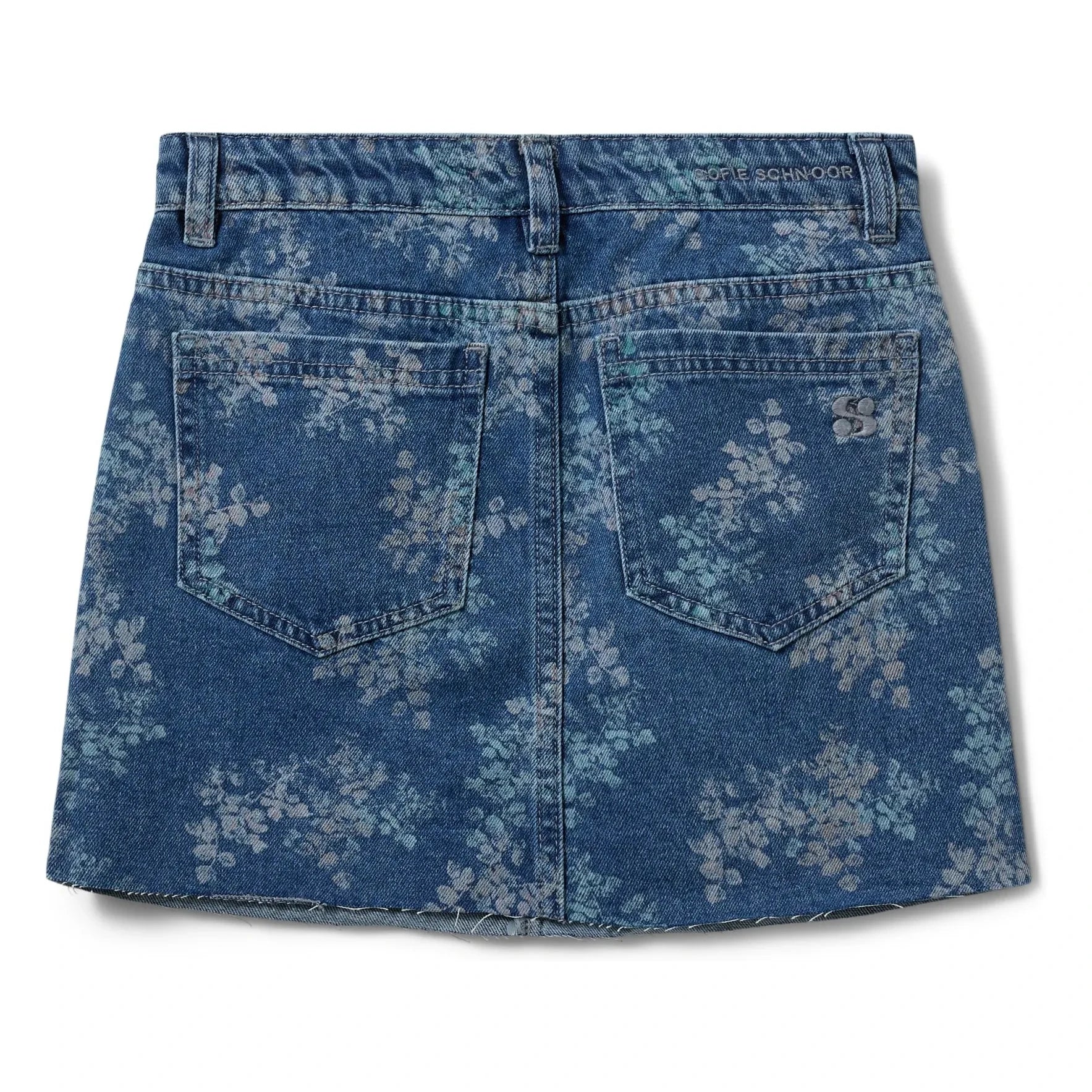 Sofie Schnoor - Minifalda vaquera floral Cally | Azul vaquero