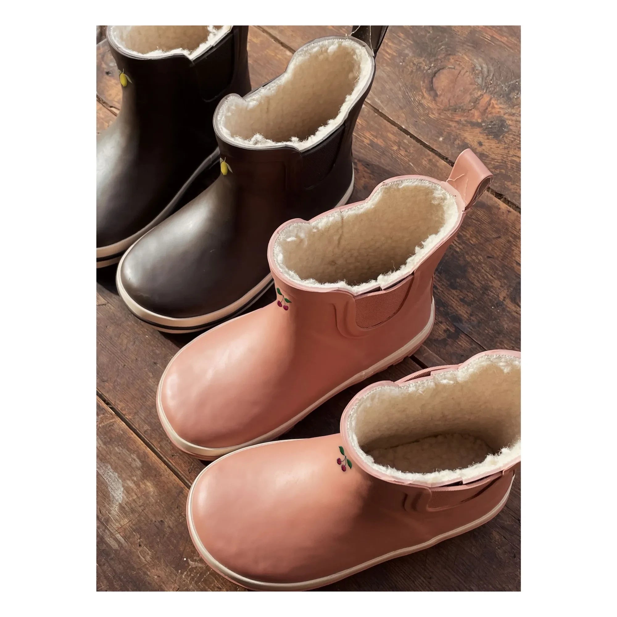 Konges Sløjd - Botas de agua Royal con forro | Rosa