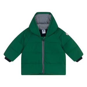 Petit Bateau - Abrigo Acolchado | Verde Cromo