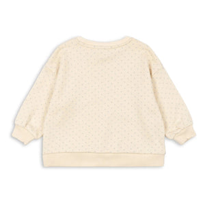 Konges Sløjd - Sudadera Loupy Pois de Algodón Orgánico | Crudo