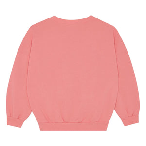 The Campamento - Etoile Filante Oversize Sweatshirt de Algodón Orgánico | Rosa caramelo