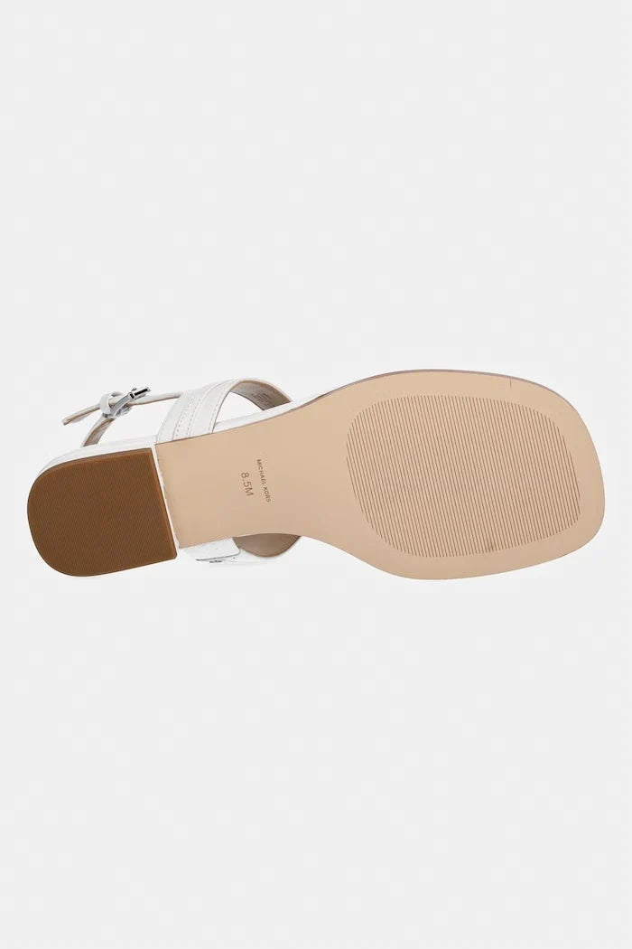 Sandalia plana de cuero para mujer MICHAEL Michael Kors Marcia Thong Sandal